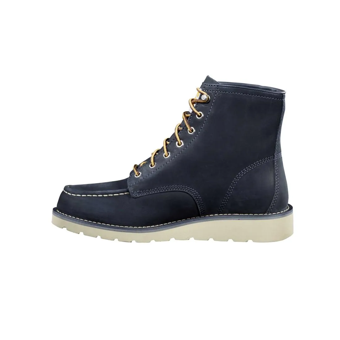 6" Moc Toe Wedge Soft Toe Boot Navy