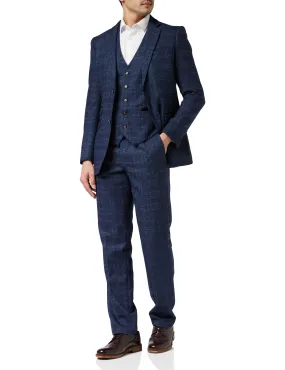 ABEL- NAVY TWEED CHECK SUIT