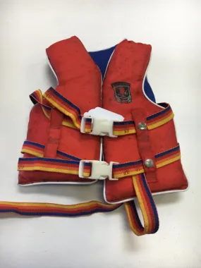 America's Cup Red/Blue Youth Size Small Unisex Used Life Vest