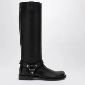 CAMPO BIKER HIGH BOOT IN BLACK CALFSKIN LEATHER