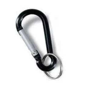 Carabiner w/keychain ring. Single.