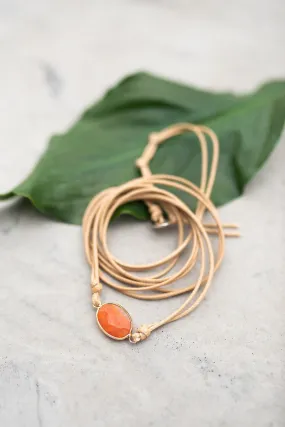 Carnelian Free Spirit Bracelet/Necklace