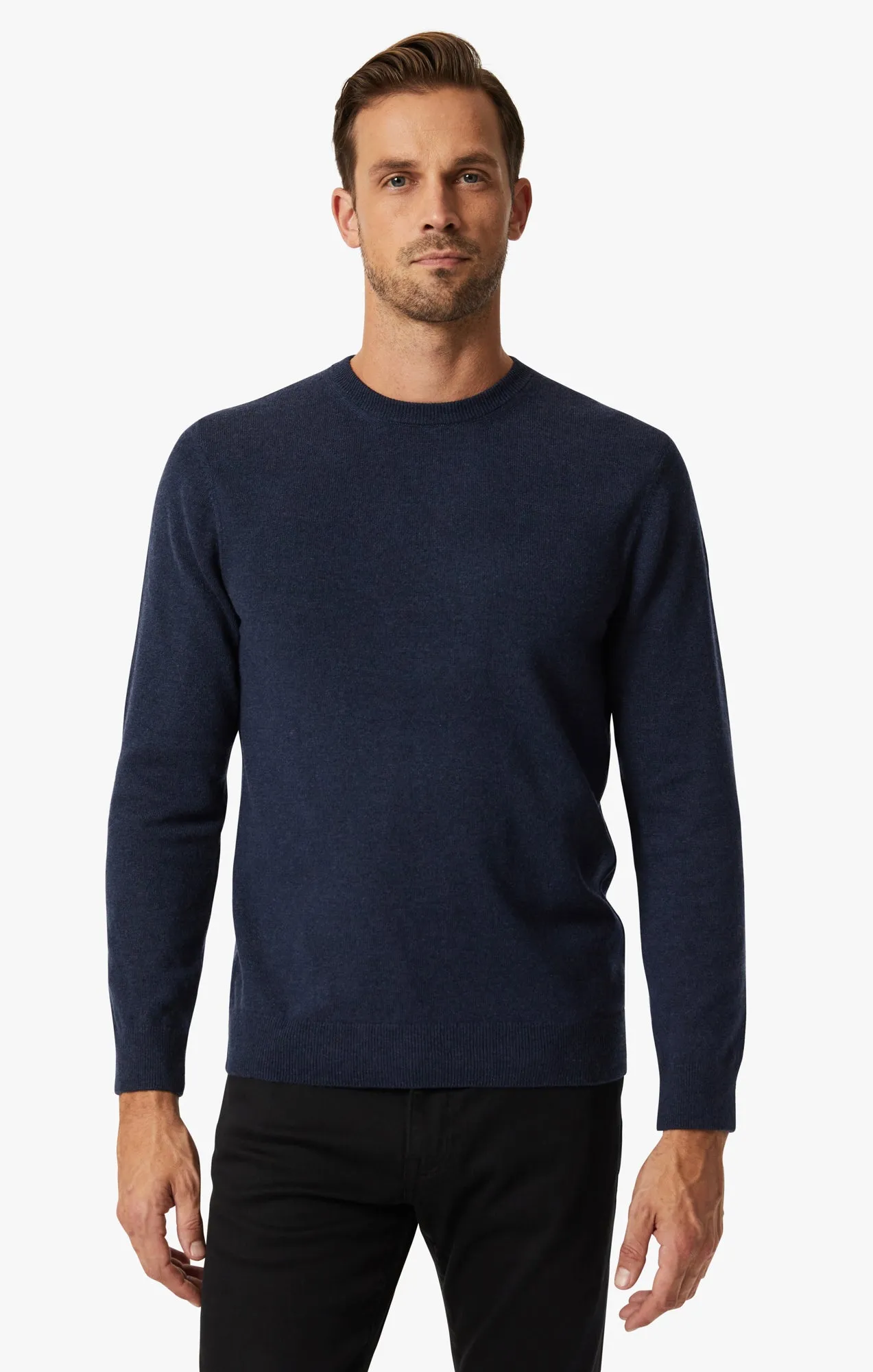 Cashmere Crew Neck Sweater In Navy