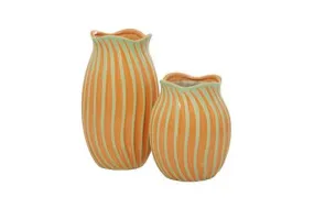 CERAMIC  VASE 2 PIECES