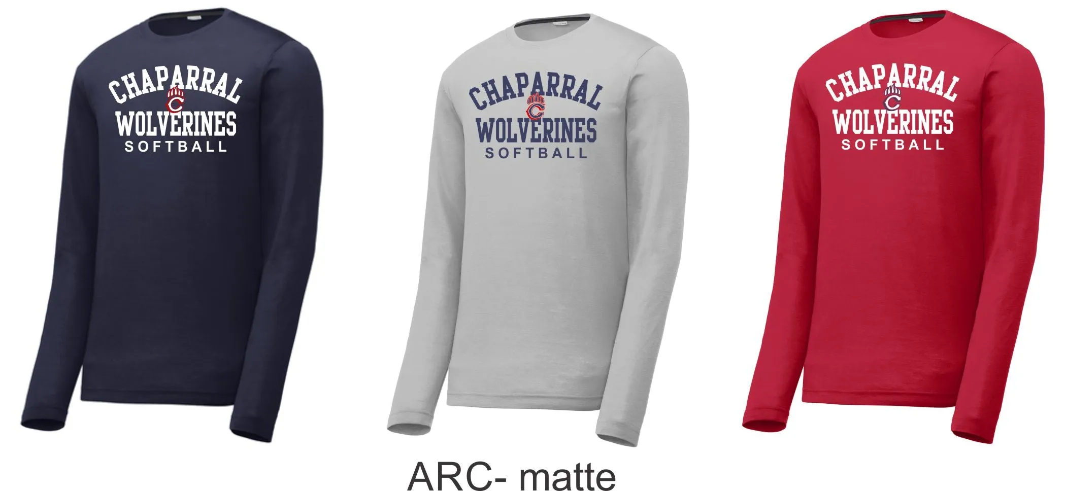 Chap Softball Long Sleeve Tee- 6 design choices