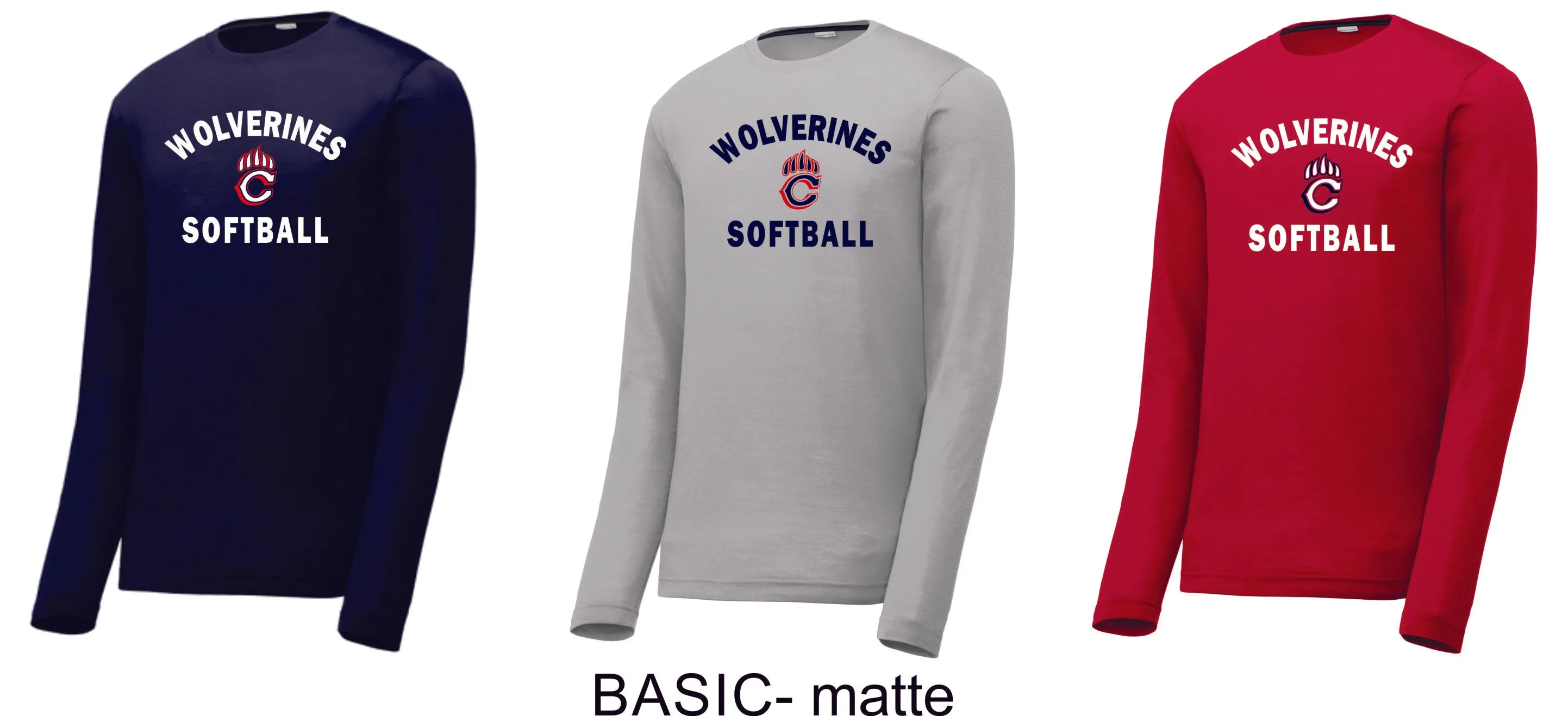 Chap Softball Long Sleeve Tee- 6 design choices