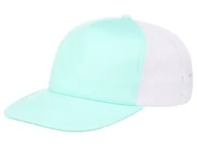 Crowns By Lids Screen Foam Trucker Cap - Light Green/White