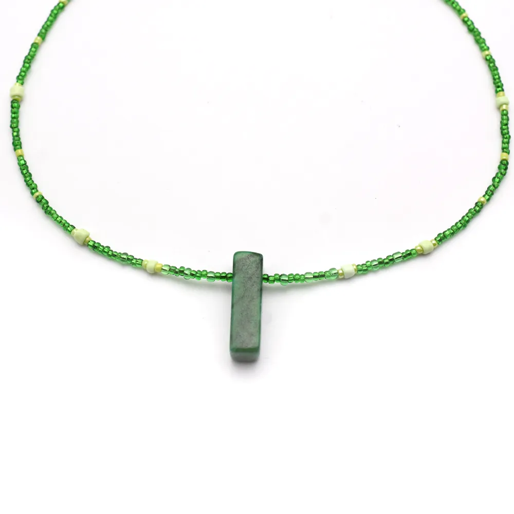 Green Beaded Necklace