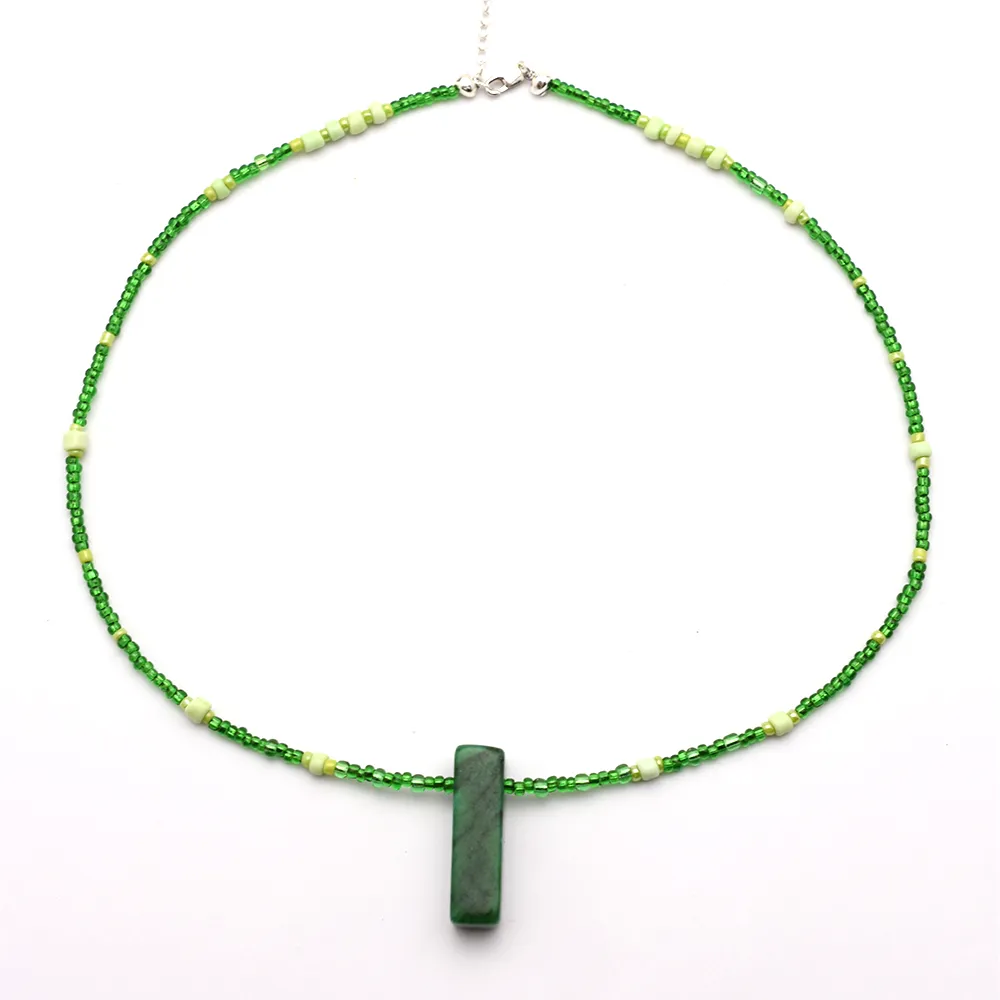 Green Beaded Necklace