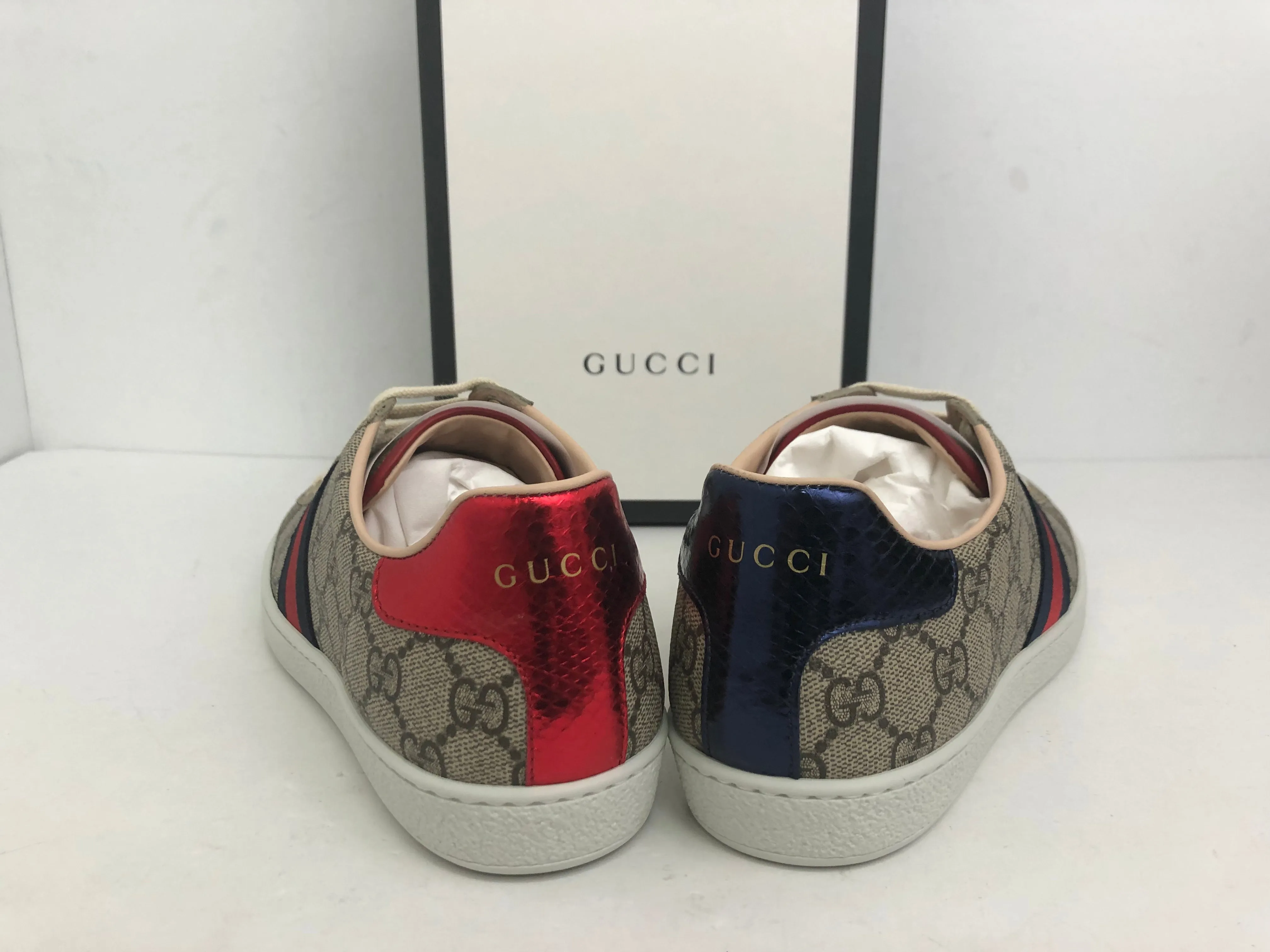 Gucci Women's T.GG Canva Print Supr/NS Size 35 - 38.5