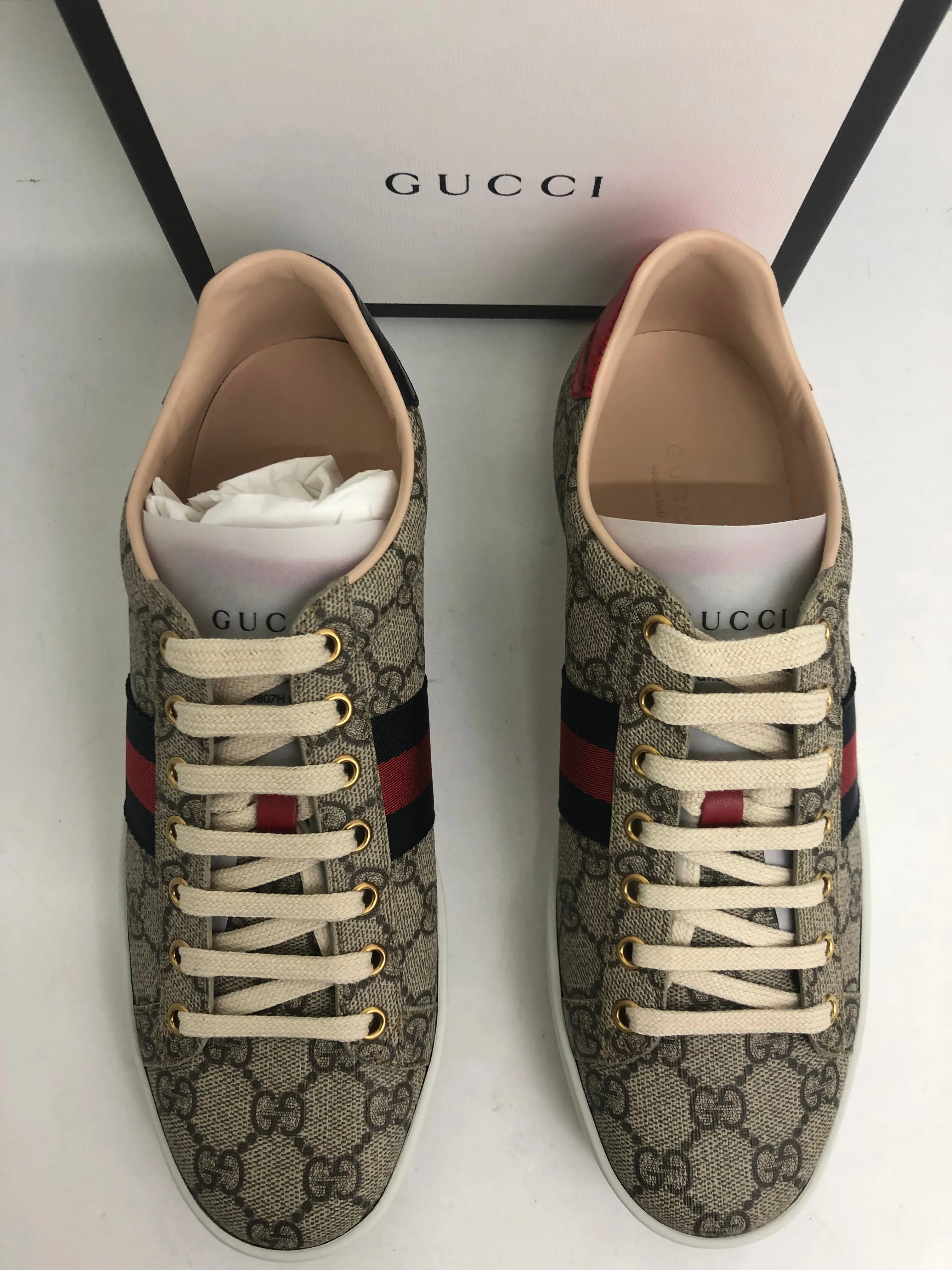 Gucci Women's T.GG Canva Print Supr/NS Size 35 - 38.5