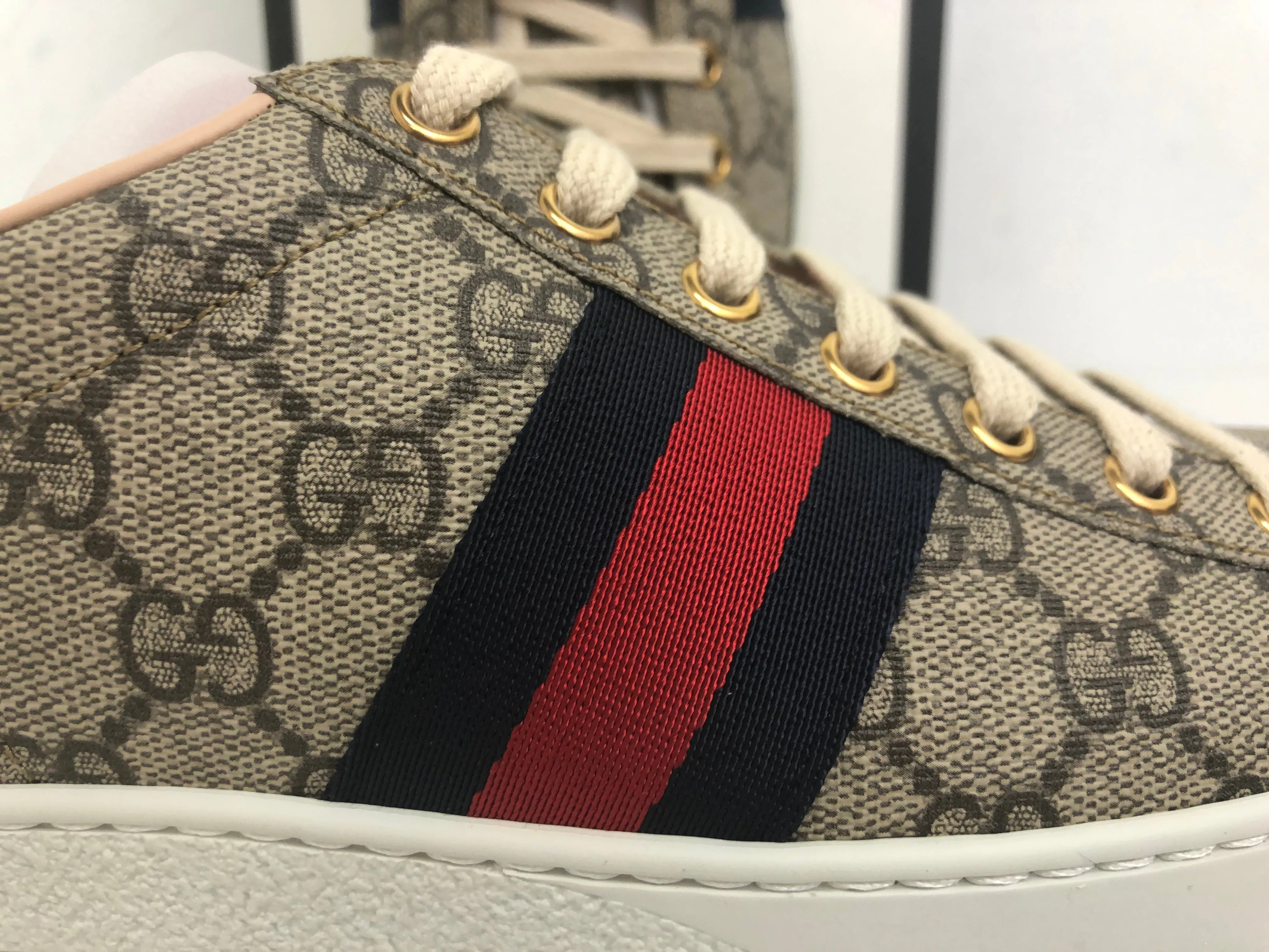 Gucci Women's T.GG Canva Print Supr/NS Size 35 - 38.5