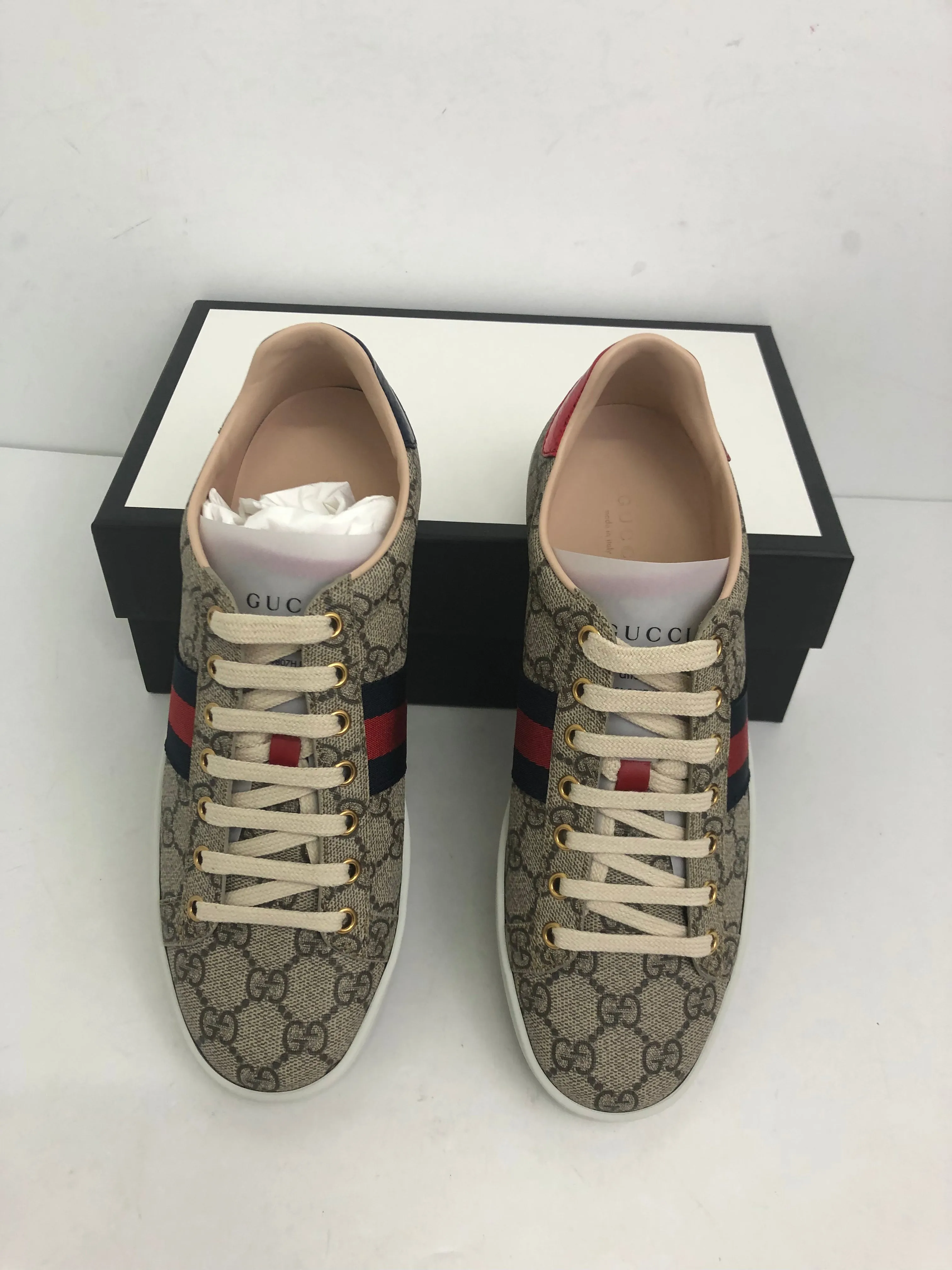 Gucci Women's T.GG Canva Print Supr/NS Size 35 - 38.5