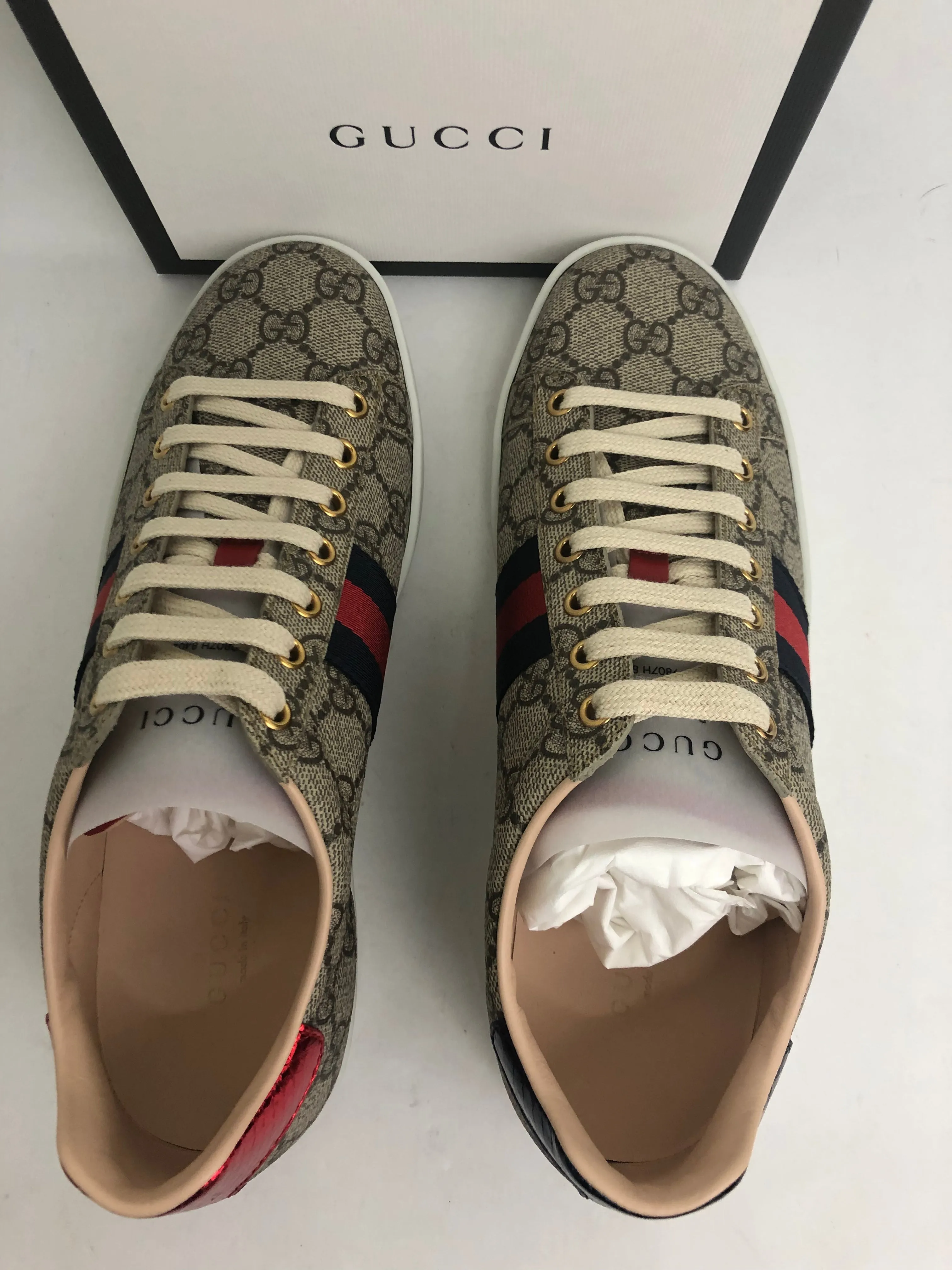 Gucci Women's T.GG Canva Print Supr/NS Size 35 - 38.5