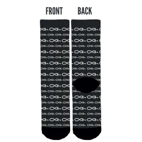 Immortal Blue Crew Socks