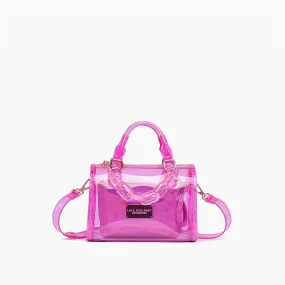 Instant Shipping! Crystal Mini Hologram Crossbody: Pink