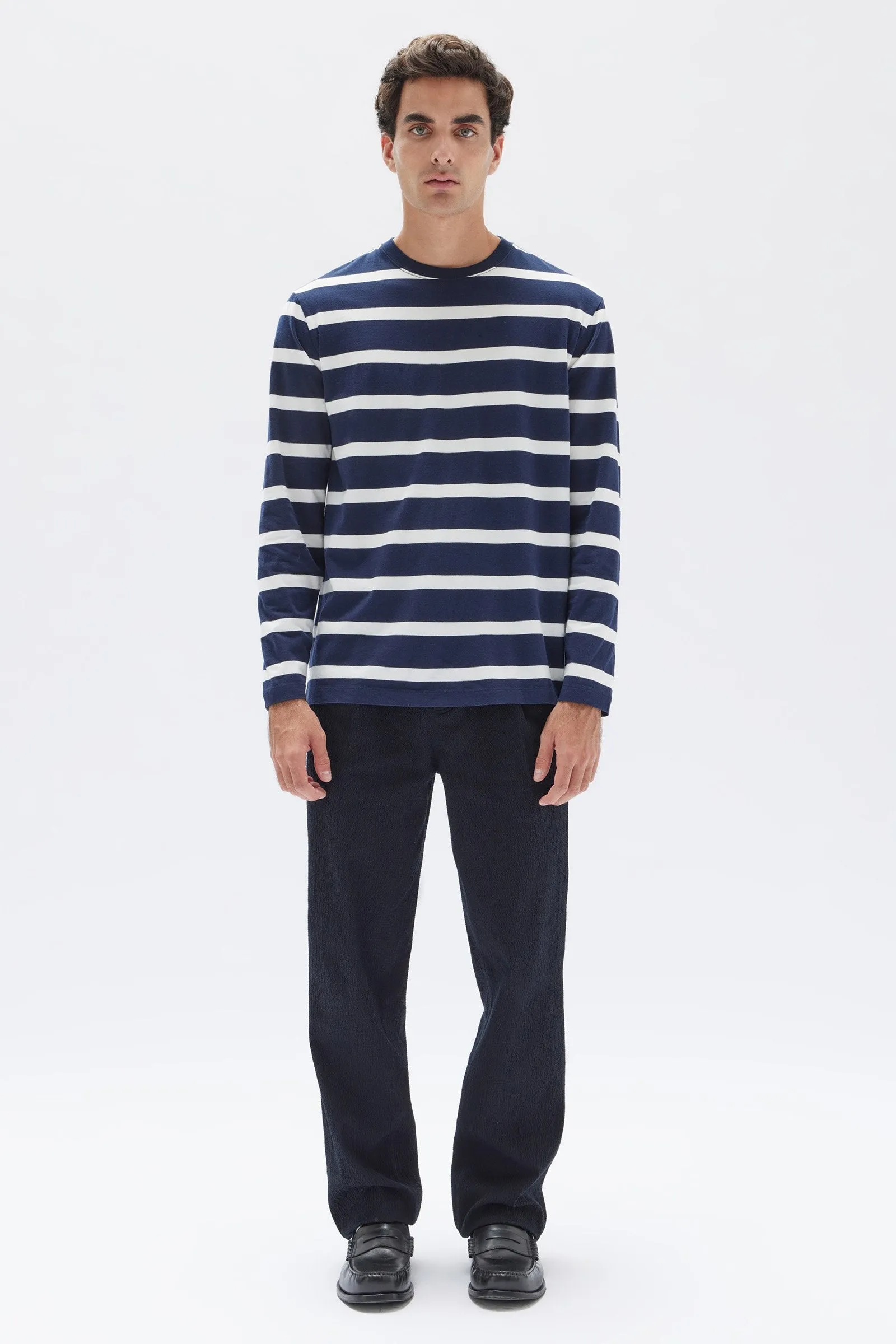 Mens Tyler Stripe Long Sleeve Tee