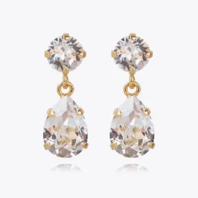 Mini Drop Earrings / Crystal