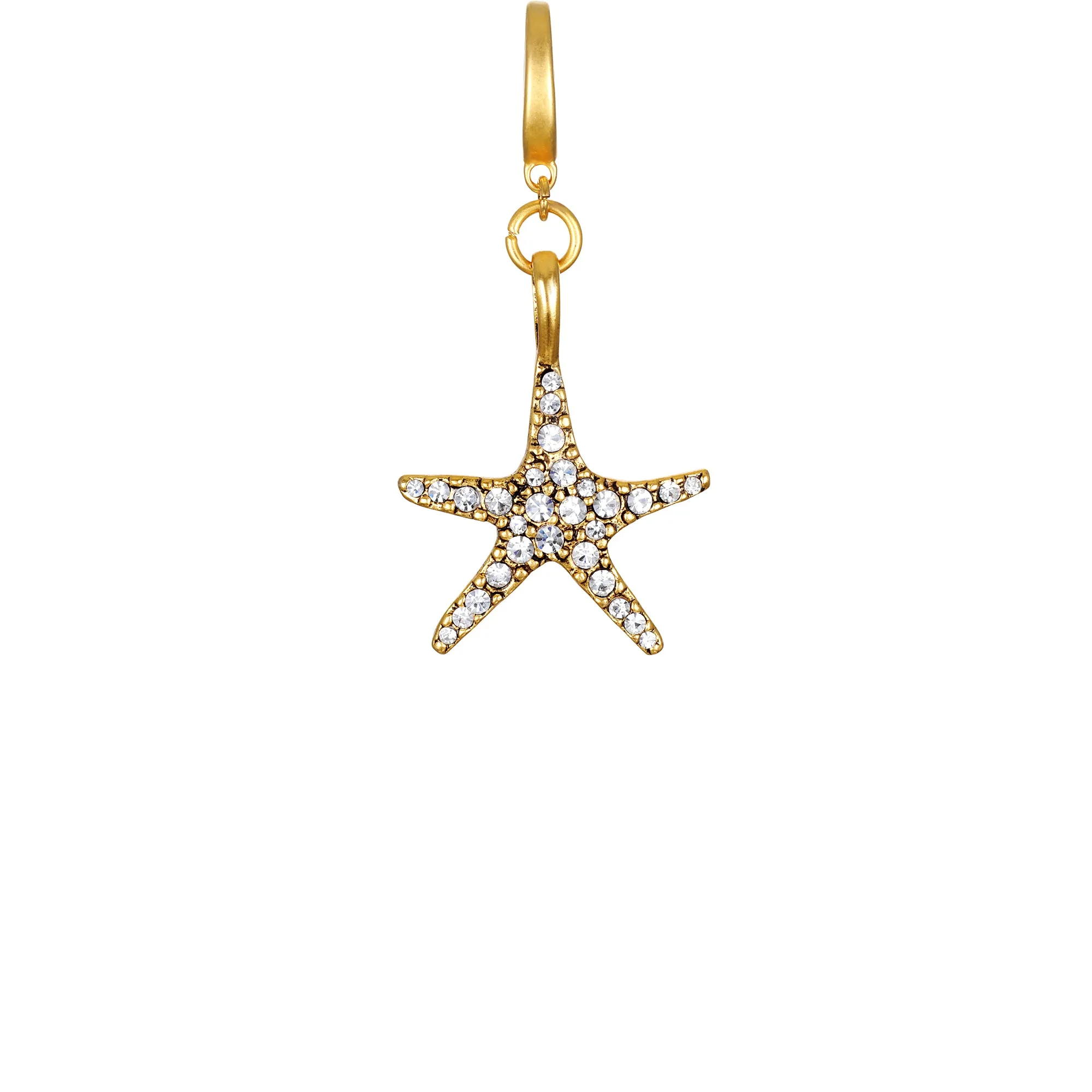 Mini Pavé Starfish Clip-On Charm