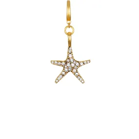 Mini Pavé Starfish Clip-On Charm