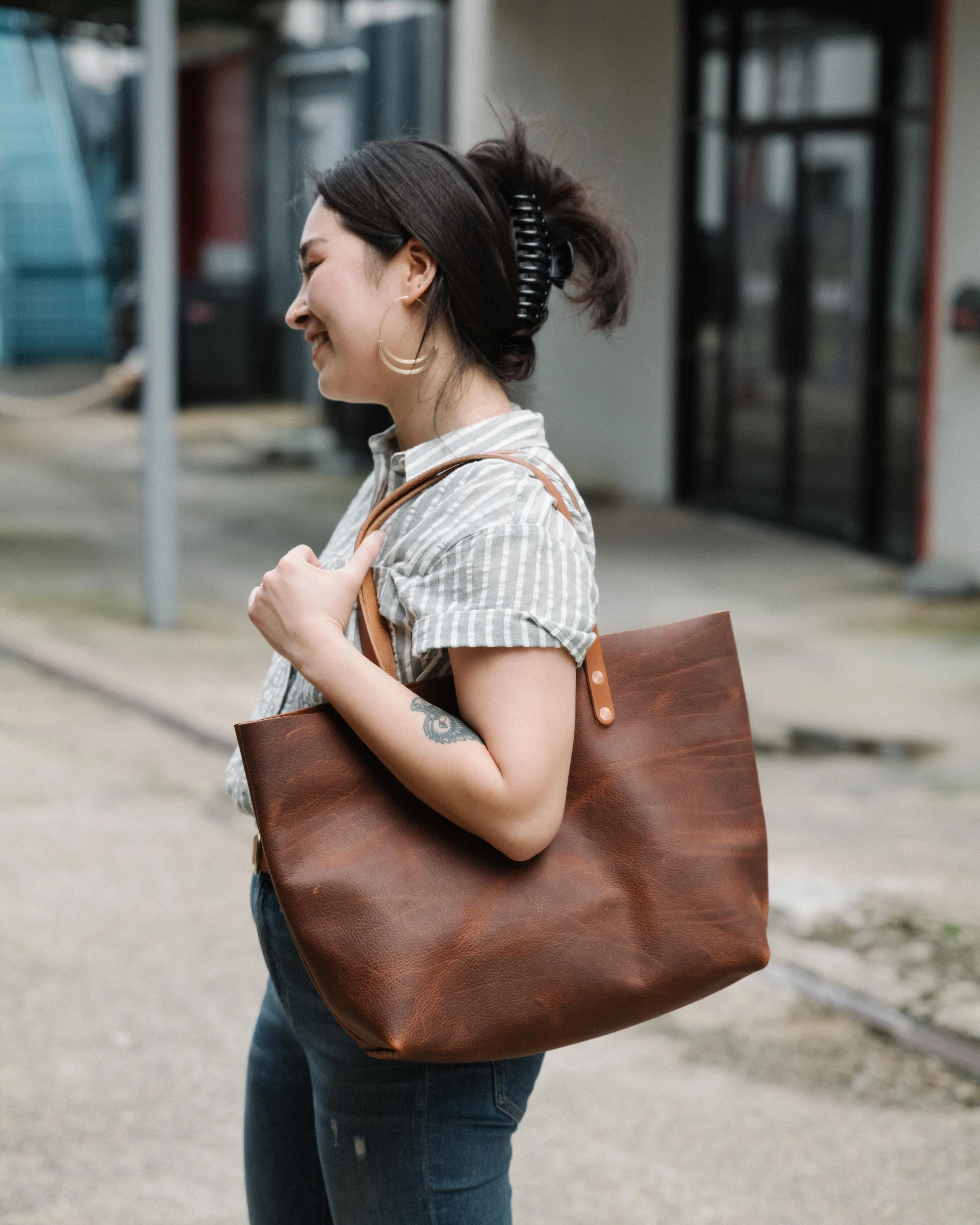 Navy Kodiak East West Tote