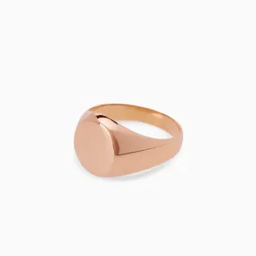 Signature Signet Ring | Rose Gold