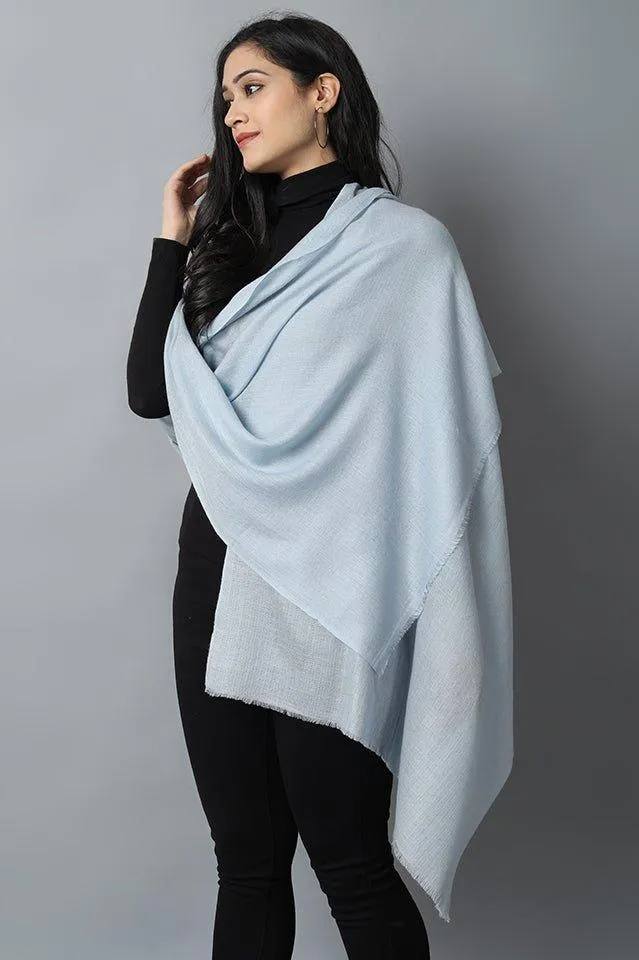 Sky Blue Cashmere-Pashmina Stole