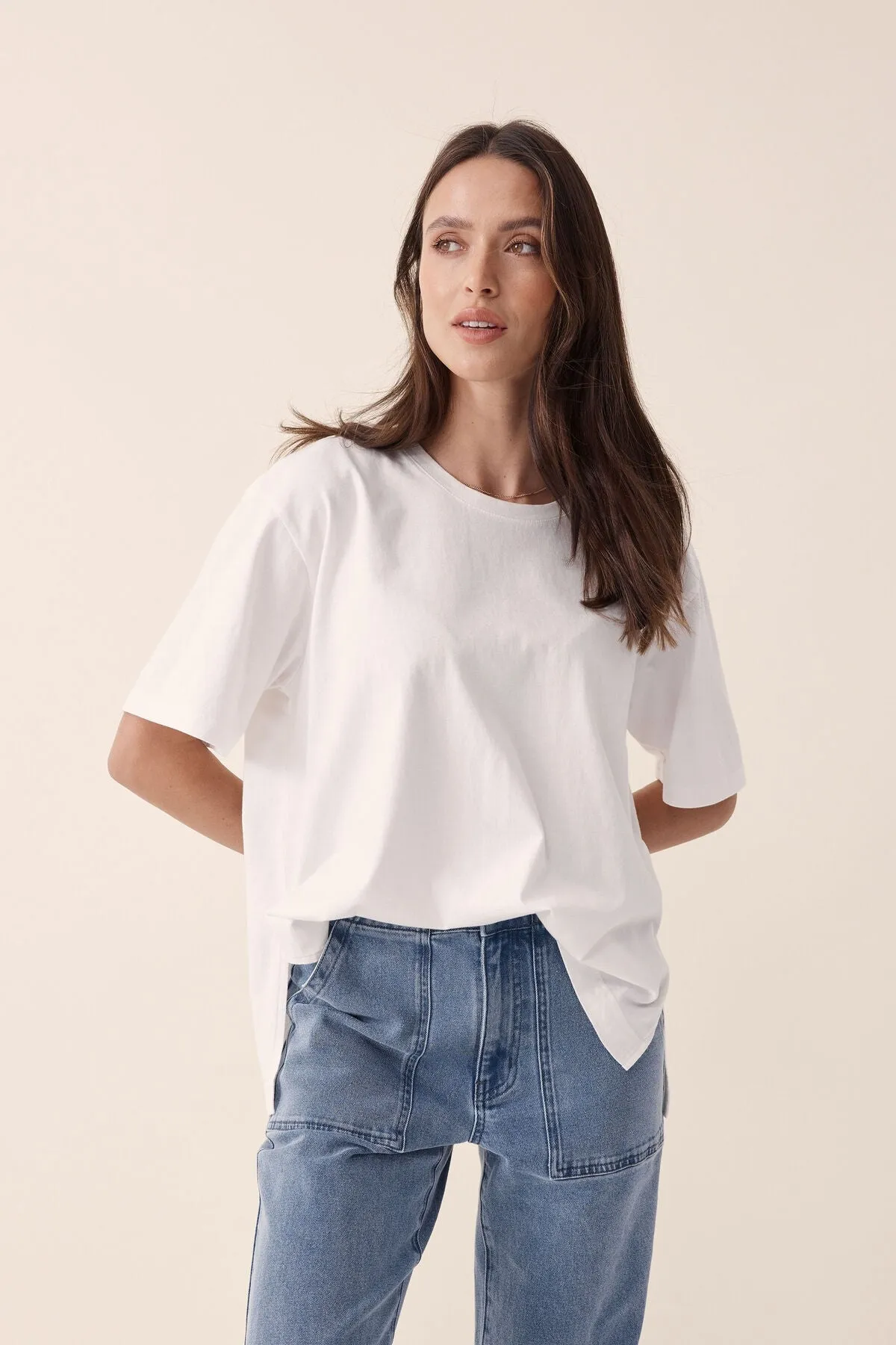 Slouchy Split Hem Tee