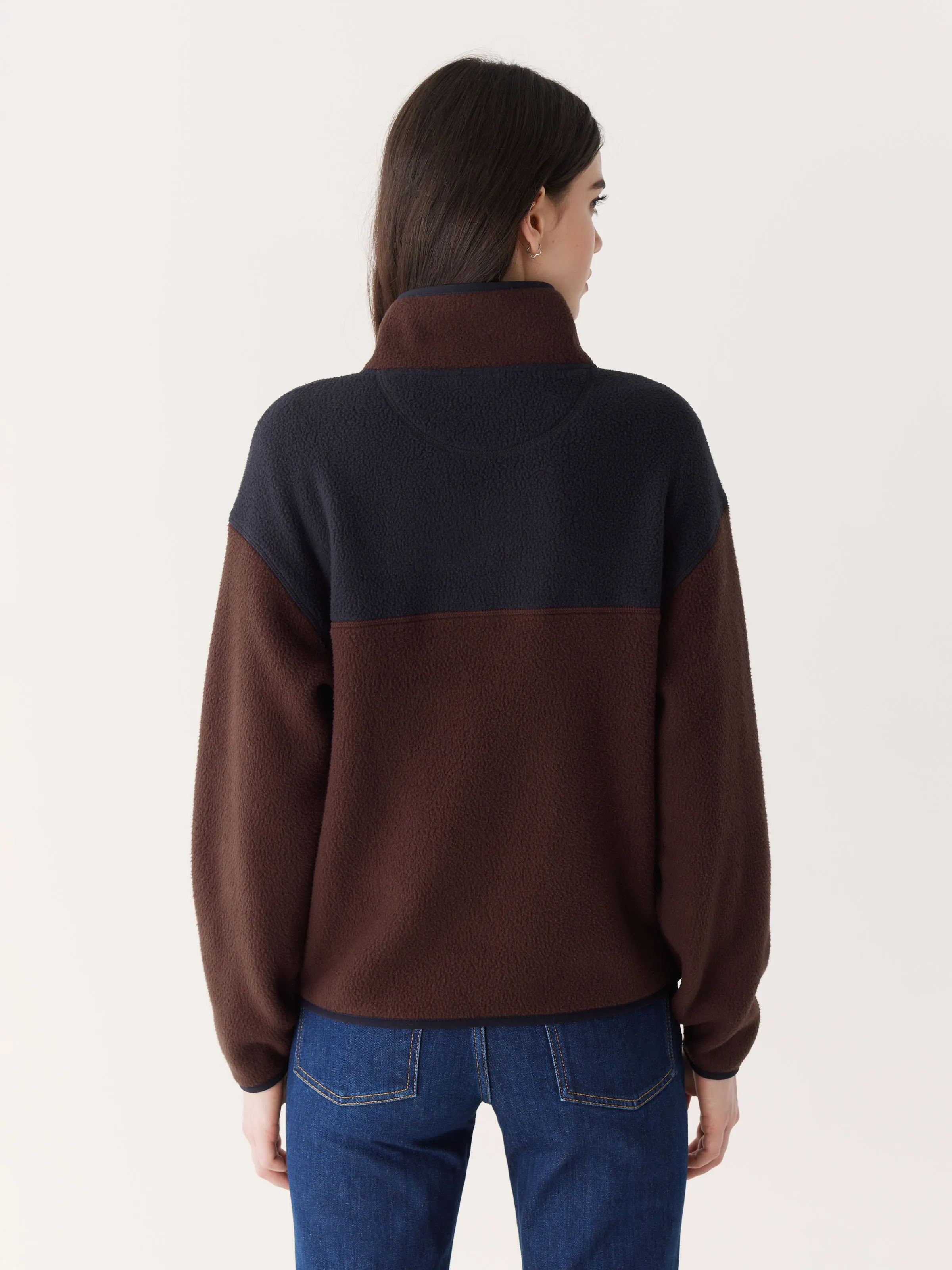 The Axis Polar Fleece Pullover in Burgundy