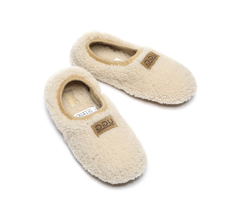 Women Curly Wool Slippers Lucina