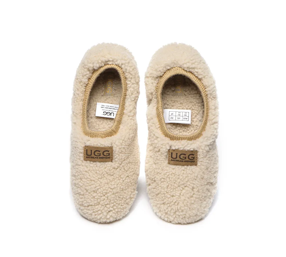 Women Curly Wool Slippers Lucina