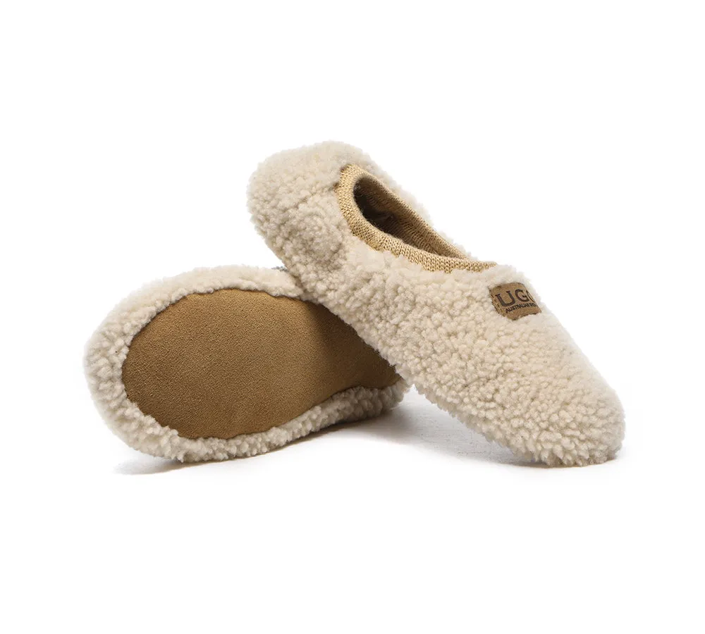 Women Curly Wool Slippers Lucina