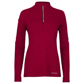 Women's Clima-Tek Zip-T - Burgundy Heather