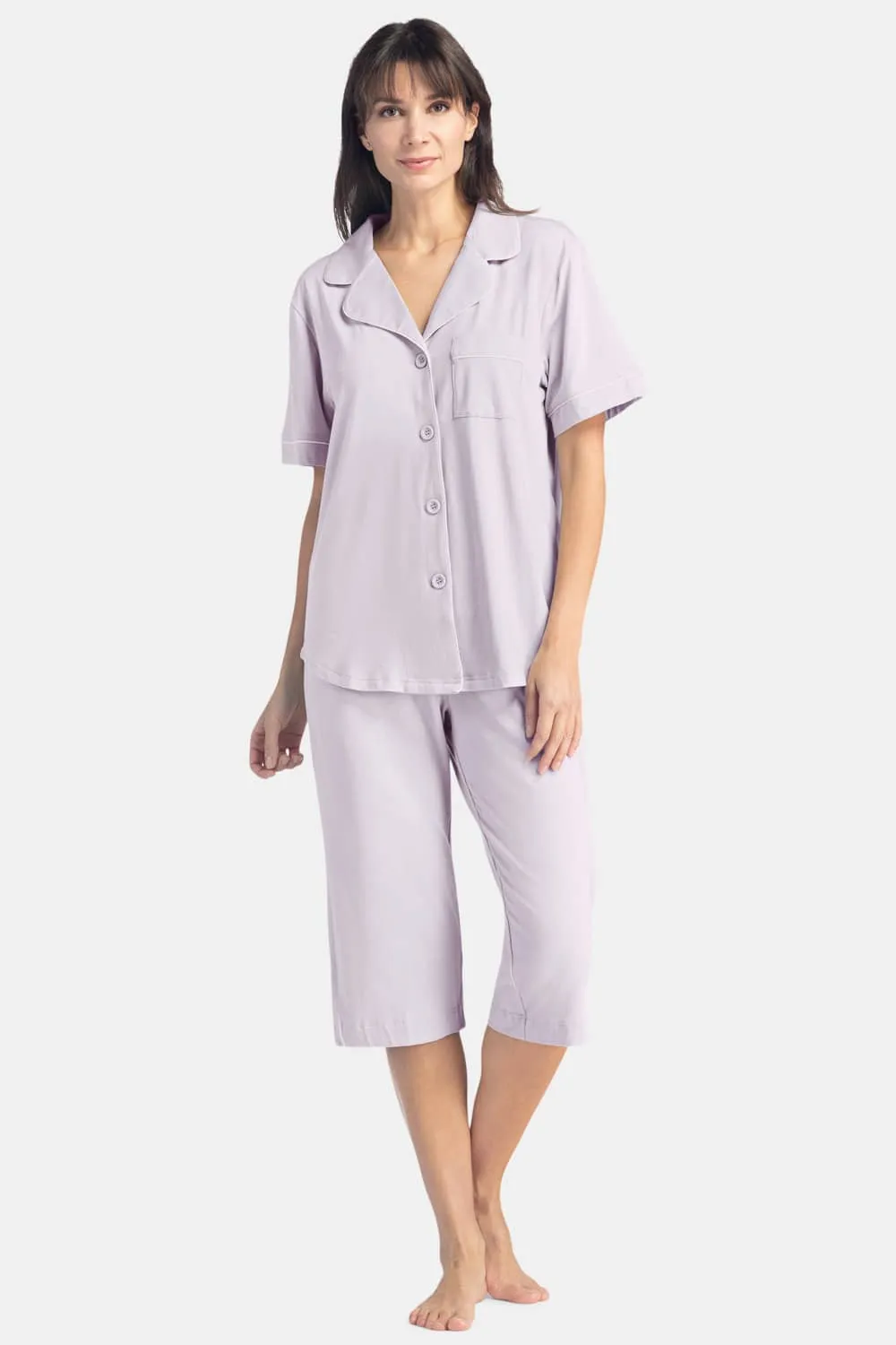 Women's Jersey Capri Pajama Set with Gift Box