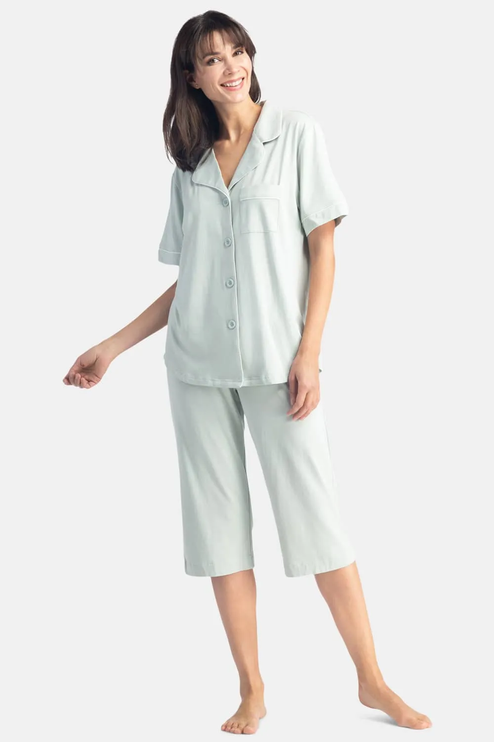 Women's Jersey Capri Pajama Set with Gift Box