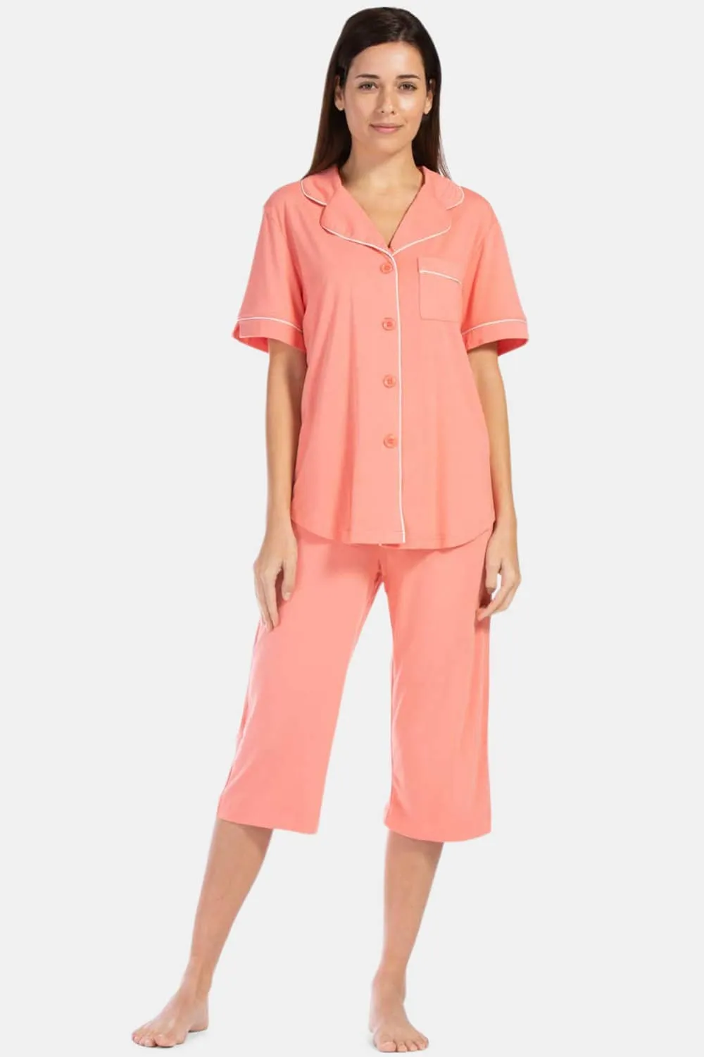 Women's Jersey Capri Pajama Set with Gift Box