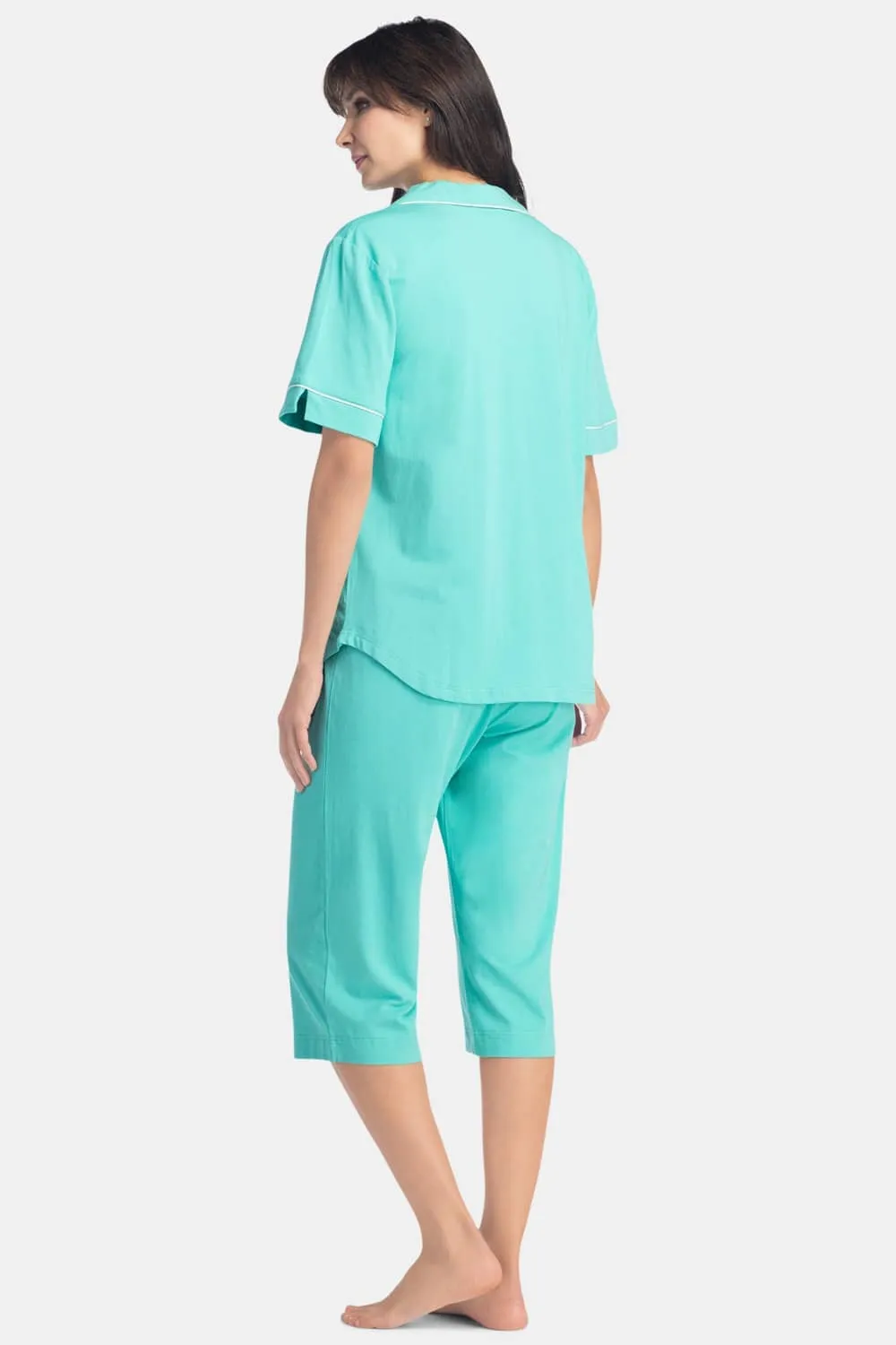 Women's Jersey Capri Pajama Set with Gift Box